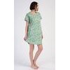 Dámská noční košile s krátkým rukávem Hawaii - zelená