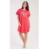 Dámská noční košile s krátkým rukávem Casandra - světle šedá