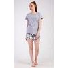 Dámské pyžamo šortky Ovečky - šedá