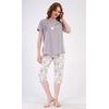 Dámské pyžamo kapri Alex - šedá
