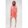 Dámský župan krátký s kapucí Štěně - oranžová