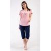Dámské pyžamo kapri Srdce - lososová