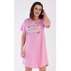 Dámská noční košile s krátkým rukávem Sabina - lososová