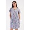 Dámske domáce šaty s krátkym rukávom Mia - šedá