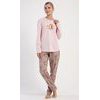 Dámské pyžamo dlouhé Olivia - světle lososová