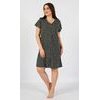Dámské domácí šaty s krátkým rukávem Denisa - tmavě šedá