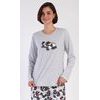 Dámské pyžamo dlouhé Enjoy - světle šedá