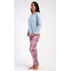 Dámské pyžamo dlouhé Dominica - světle modrá