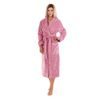 Dámský dlouhý savý župan se šálovým límcem TAMPA růžová