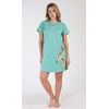 Dámská noční košile s krátkým rukávem Alenka - zelená
