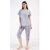 Dámské pyžamo kapri Miana - šedá