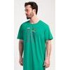 Pánská noční košile s krátkým rukávem Outdoor - zelená