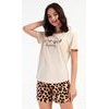 Dámské pyžamo šortky Laura - smetanová