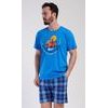 Pánské pyžamo šortky Adventure - modrá