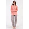 Dámské pyžamo dlouhé Good things - meruňková