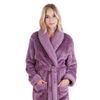 Dámský dlouhý hřejivý župan ALTA fialová