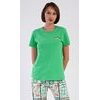 Dámske pyžamo kapri Janette - zelená