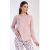 Dámské pyžamo dlouhé Linda - starorůžová