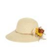 Klobouk romantický s květinou