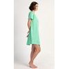 Dámská noční košile s krátkým rukávem Paula - zelená
