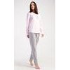 Dámské pyžamo dlouhé Paulína - světle růžová