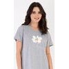 Dámská noční košile s krátkým rukávem Helena - šedá