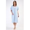 Dámská noční košile s krátkým rukávem Daniela - světle modrá