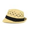Klobouk trilby zdobený - béžový
