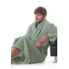 Unisex dlouhý savý župan se šálovým límcem TAMPA olivová