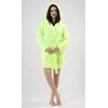 Dámský župan krátký s kapucí Limetka - světle zelená
