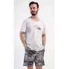 Pánské pyžamo šortky Explorer - světle šedá