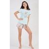 Dámské pyžamo šortky Melissa - meruňková