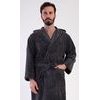 Pánský župan s kapucí Alex - tmavě šedá