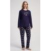 Dámské pyžamo dlouhé Sarah - tmavě modrá