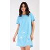 Dámská noční košile s krátkým rukávem Leontýna - světle modrá