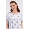 Dámská noční košile s krátkým rukávem Julie - modrá