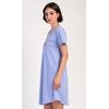 Dámská noční košile s krátkým rukávem Elizabeth - modrošedá