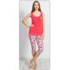 Dámské pyžamo kapri Jahoda - jahodová