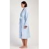 Dámský župan dlouhý se šálovým límcem Karolína - světle modrá
