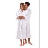 Unisex dlouhý hřejivý župan se šálovým límcem LILLY a JACK EXTRA bílá