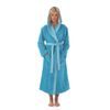 Dámský dlouhý savý župan s kapucí TAMPA duo tyrkysová