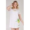 Dámská noční košile s krátkým rukávem Frog - světle šedá