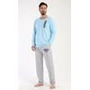 Pánské pyžamo dlouhé Henry - světle modrá