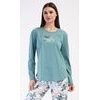 Dámské pyžamo dlouhé Melinda - petrolejová