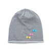Čepice beanie tři mašličky šedá