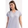 Dámská noční košile s krátkým rukávem Winter - světle šedá