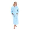 Unisex dlouhý savý župan se šálovým límcem TAMPA ledově modrá