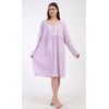 Dámská noční košile s dlouhým rukávem Julie - fialová