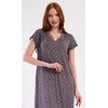 Dámská noční košile s krátkým rukávem Samanta - hnědá