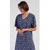 Dámská noční košile s krátkým rukávem Miriam - tmavě modrá